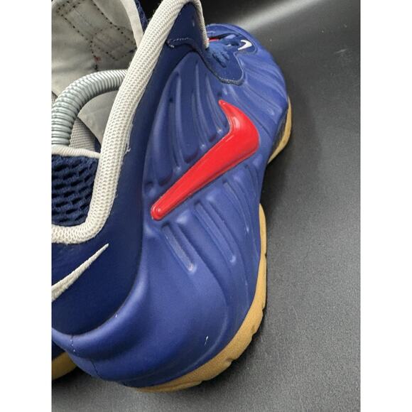 Men’s Nike Air Foamposite, Pro Usa, Blue Void University Red Size 10 ￼ main image 10
